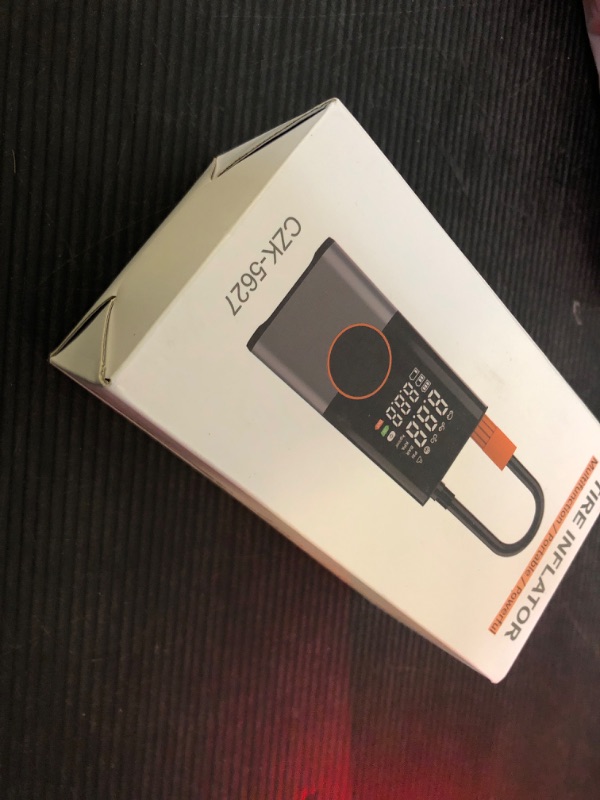 Photo 1 of Tire Inflator Portable Air Compressor, 2X Faster Portable Air Compressor with 25000mAh Battery, 150PSI Cordless Air Pump for Car, Motorcycle, Bicycle and More