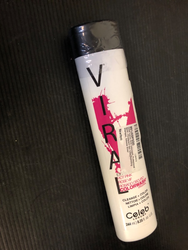 Photo 1 of Celeb Luxury Viral Colorwash, Professional Semi-Permanent Hair Color Depositing Shampoo, Extreme Silver