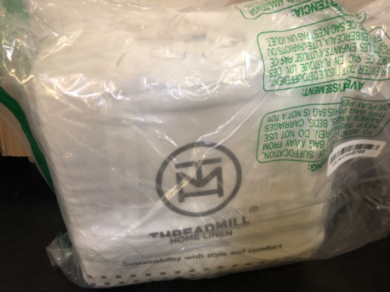 Photo 1 of Threadmill Supima Cotton Sheets, 1000 Thread Count Soft 100% Cotton Sheets for Cal King Size Bed, 4 Pc Light Grey Cal King Bed Sheets Set, 5-Star Hotel Quality, Elasticized Deep Pocket Cal King Sheets