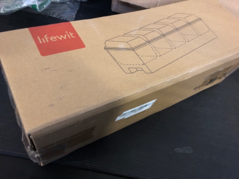 Photo 1 of Lifewit Ice Chilled Condiment Caddy with 5 Containers(2.5 cup), Condiment Server with Separate Lids, Serving Tray Platter with Removable Dishes for Bar Accessories, Fruit, Salad, Taco, Party Garnish