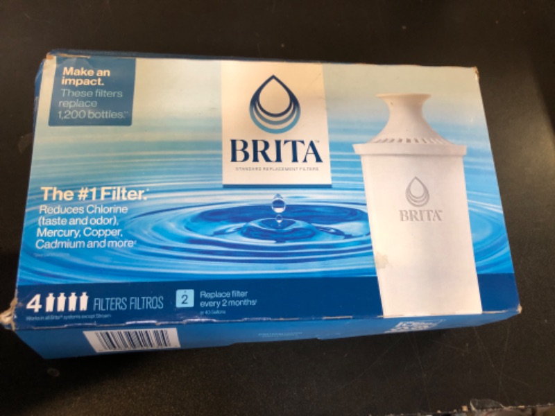 Photo 1 of Brita Water Filter Pitcher Replacement Filters - 4 Pack