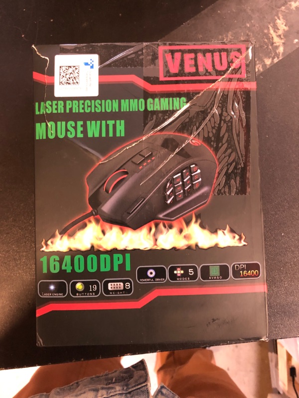 Photo 1 of UtechSmart Venus Gaming Mouse RGB Wired, 16400 DPI High Precision Laser Programmable MMO Computer Gaming Mice [IGN's Recommendation]