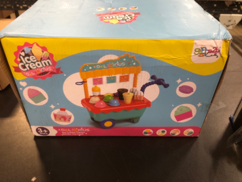 Photo 1 of Gifts2U Ice Cream Cart Toys for Kids,45 Pcs Ice Cream Play Set,Pretend Play Store with Storage Trolley,Food Toys,Play Ice Cream Shop Toy,Gift for Boys Girls 3 4 5 6 Years Old