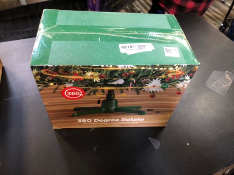 Photo 1 of DG-Direct Rotating Christmas Tree Stand, Up to 7.5ft, 90lb Artificial Christmas Tree, 360° Spinning Christmas Tree Stand, Christmas Tree Revolving Base with Remote Control