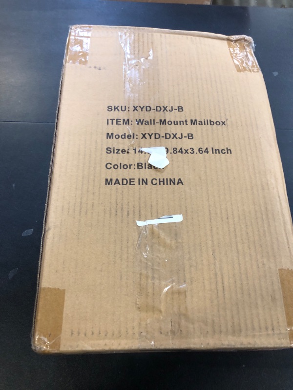 Photo 1 of xydled Wall-Mount Mailbox,Heavy Duty Deposit Drop Box, Locking Metal Key Drop Box Suggestion Box with Key Lock,Secured Safe Storage Box Postbox for Home&Business Use,15x12x4 Inch,Black