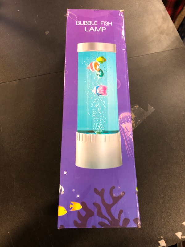 Photo 1 of SHTALHST Bubble Fish Lamp, Sensory Bubble Tube Lamp, Artificial Fish Tank with Moving Fish, to Light Up Your Life Like a Lamp, Fish Tank Light and Aquarium Lamp, Excellent Gift for Kids & Adults