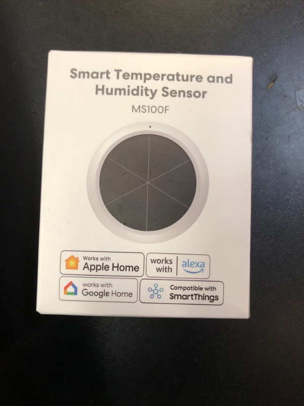 Photo 1 of meross WiFi Thermometer Hygrometer, Meross Hub Required, Battery-Free Smart Humidity and Temperature Sensor with Solar Powered, Remote Monitor Support Apple Home, Alexa, Google Home and SmartThings