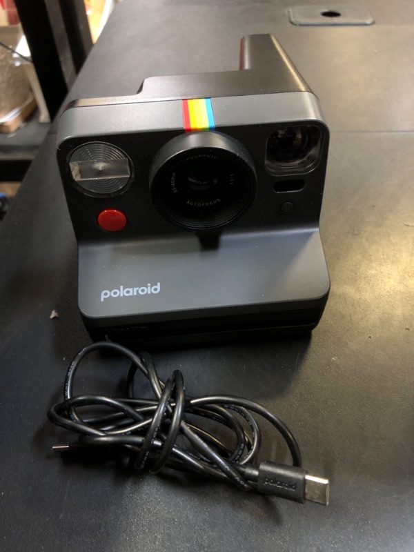 Photo 1 of Polaroid Now 2nd Generation I-Type Instant Camera + Film Bundle - Now Black Camera + 16 Color Photos (6248)- Black