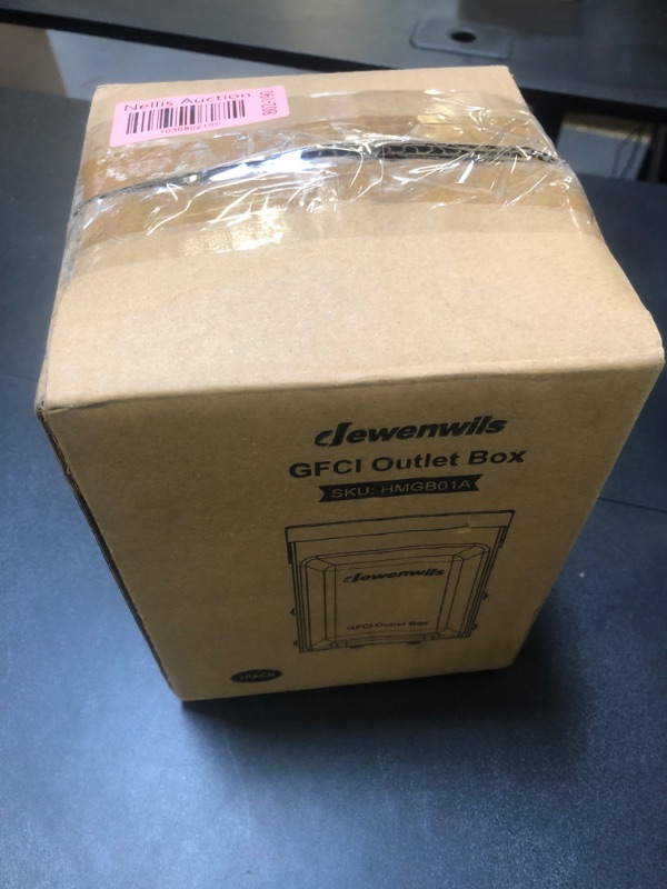 Photo 1 of DEWENWILS Outdoor Outlet Box, 20 AMP WRTR GFCI Receptacles, Rainproof 3R Enclosure, Metal Power Switch Box, GFCI Outlet for Garden, Deck, Holiday/Christmas Lights, ETL Listed