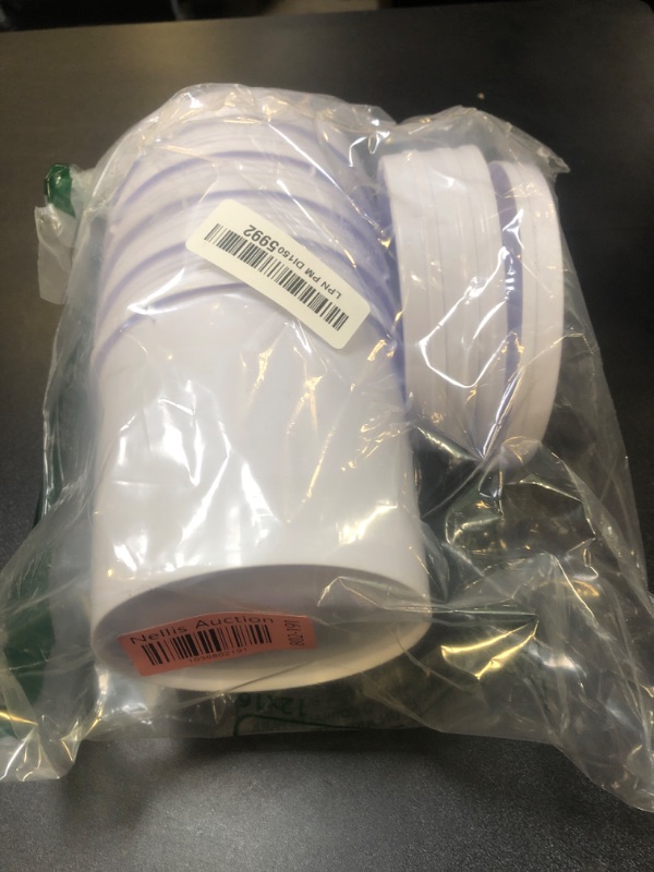 Photo 1 of 5PCS White Food Grade Buckets,Bucket Pail Container with Lid Heavy Duty Plastic Bucket for Ranch Kitchen Party Fishing Painting - 1L