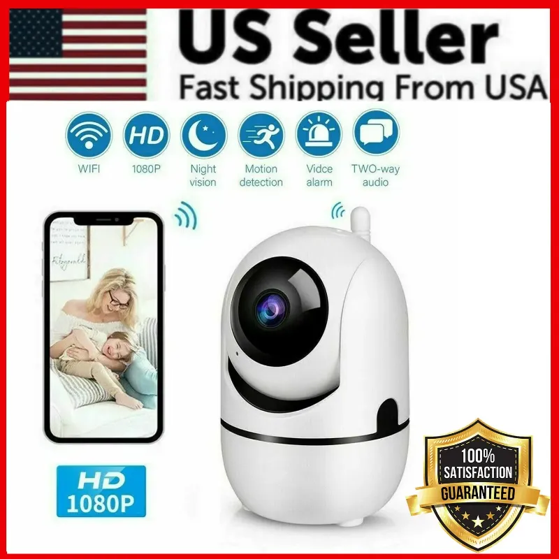 Photo 1 of 1080P WiFi Wireless Indoor Home Security Camera Night Vision Baby Pet Monitor
