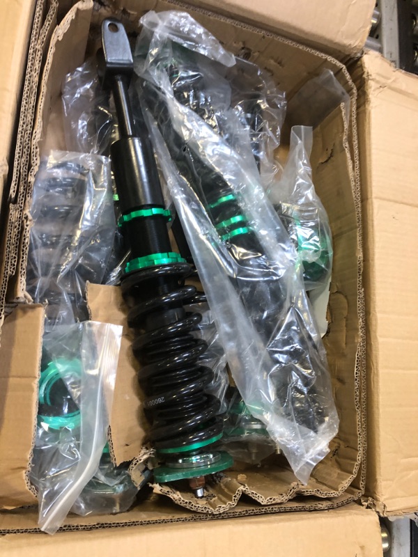 Photo 1 of Coilover Struts Spring Shocks Adjustable Height Coilovers Suspension Struts Coil Spring Shocks and Struts Full Set Kits ECCPP Fit for 2003 2004 2005 2006 2007 2008 2009 for Nissan 350Z - Green
