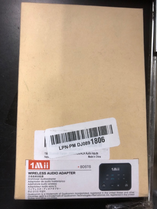 Photo 2 of 1Mii Bluetooth 5.3 Transmitter for TV to 2 Wireless Headphones, Long Range 100ft Bluetooth Adapter for TV aptX Low Latency& HD/Volume Control, Optical/USB/AUX/RCA Audio Inputs