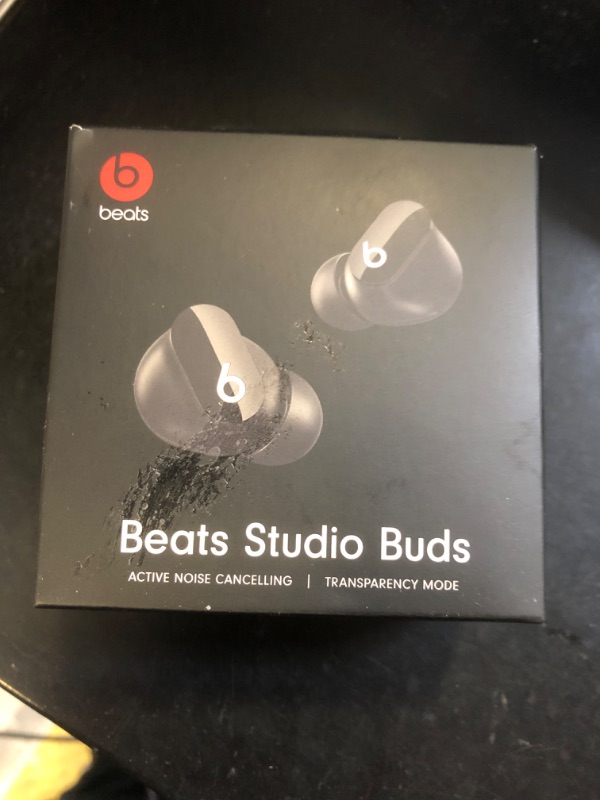 Photo 2 of Beats Studio Buds - True Wireless Noise Cancelling Earbuds - Compatible with Apple & Android, Built-in Microphone, IPX4 Rating, Sweat Resistant Earphones, Class 1 Bluetooth Headphones - Black