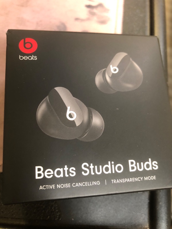 Photo 2 of Beats Studio Buds - True Wireless Noise Cancelling Earbuds - Compatible with Apple & Android, Built-in Microphone, IPX4 Rating, Sweat Resistant Earphones, Class 1 Bluetooth Headphones - Black