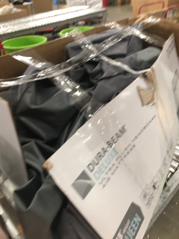 Photo 1 of *UNKNOWN OF ANY DAMAGES**Intex 18" Pillow Top Air Mattress with Electric Pump and Headboard - Queen Size

