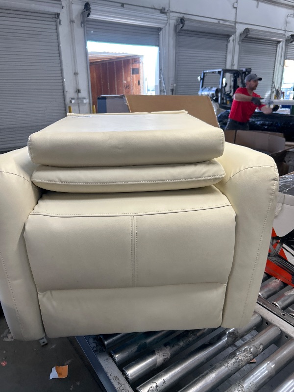 Photo 1 of *** SEE NOTES *** KISLOT Power Leather Recliner Chair with USB Port Electric Swivel Glider Rocker Nursery Sofa for Living Room Bedroom Indoor