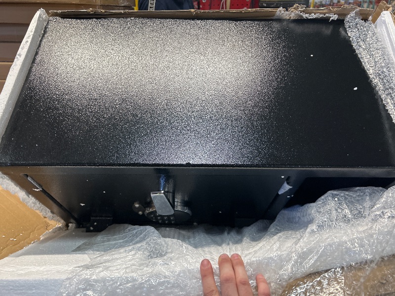 Photo 1 of Fireproof Depository Safe with Drop Slot, Electronic Anti-Theft Drop Safe for Business with Programmable Numeric Keypad Lock and Spare Keys, Cash Drop Safe Box for Office Home Retail Store