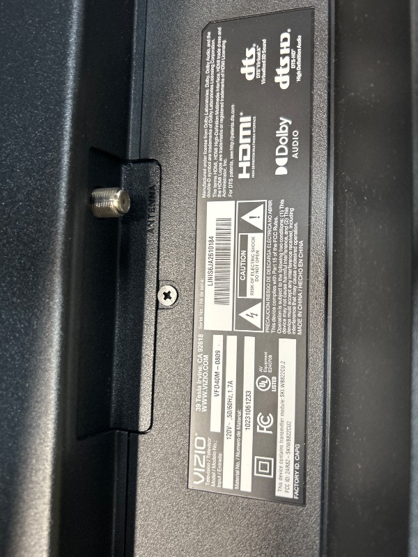 Photo 1 of *** SEE NOTES ***VIZIO 40-inch Full HD 1080p Smart TV with DTS Virtual: X, Alexa Compatibility, Google Cast Built-in, Bluetooth Headphone Capable, (VFD40M-08 New)