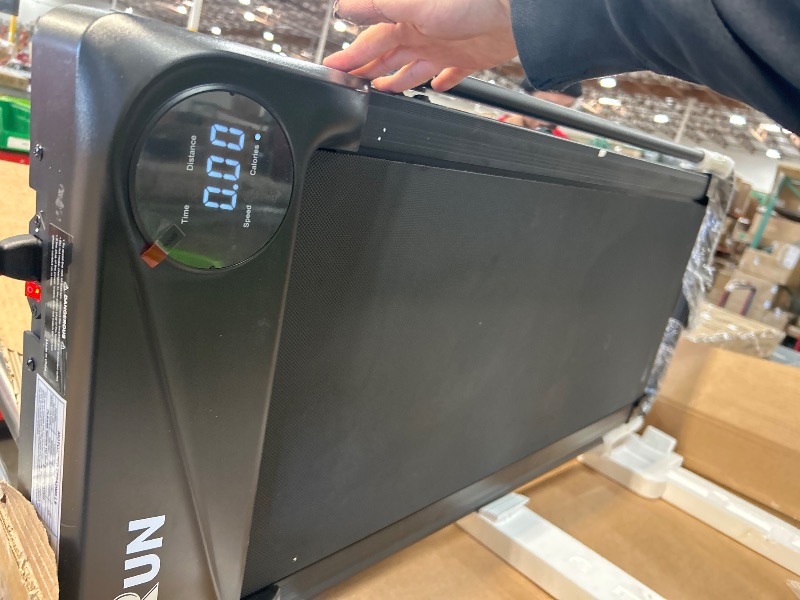 Photo 1 of *** SEE NOTES ***THERUN Walking Pad Treadmill, 2.5 HP Under Desk Treadmill, 2 in 1 Foldable Treadmill for Home, Walking Pad with Handle Bar, 15" Widened Running Belt, Treadmill with Remote Control & LED Touch Screen