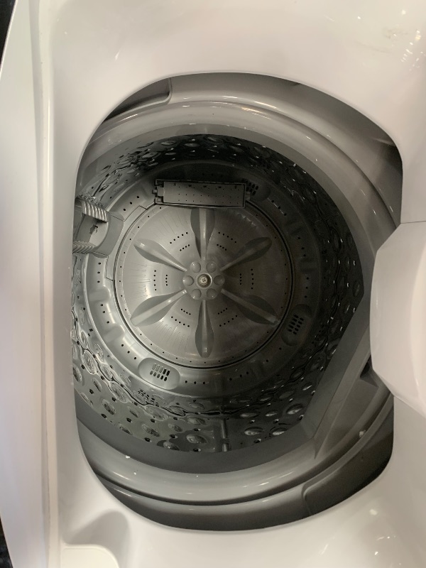 Photo 1 of DENTED FRONT BLACK+DECKER Small Portable Washer, Washing Machine for Household Use, Portable Washer 1.7 Cu. Ft. with 6 Cycles, Transparent Lid & LED Display