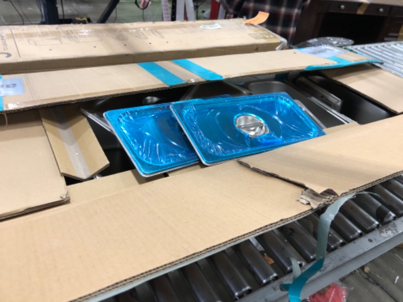 Photo 1 of ***Parts Only***VEVOR 6-Pan Commercial Food Warmer, 6 x 8QT Electric Steam Table with Glass Cover, 1500W Countertop Stainless Steel Buffet Bain Marie 86-185°F Temp Control for Catering, Restaurants, Silver