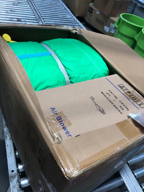 Photo 1 of ** Damage**  INFLATEFLY Bounce House Big Water Slide for Kids Bouncy House Inflatable Waterslide Bouncy House Water Park Castle with Slip and Slide, Water Sprays, Ball Pit Wet or Dry 
(Has A Slit)