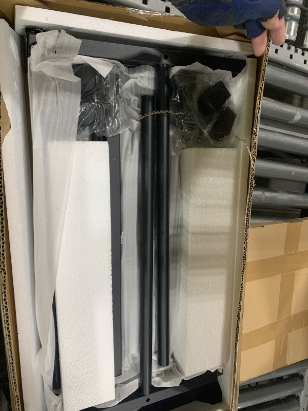 Photo 1 of Small Standing Desk Adjustable Height, Mobile Stand Up Desk with Wheels, 32 Inch Portable Rolling Desk Small Computer Desk, Portable Laptop Desk Standing Table Black