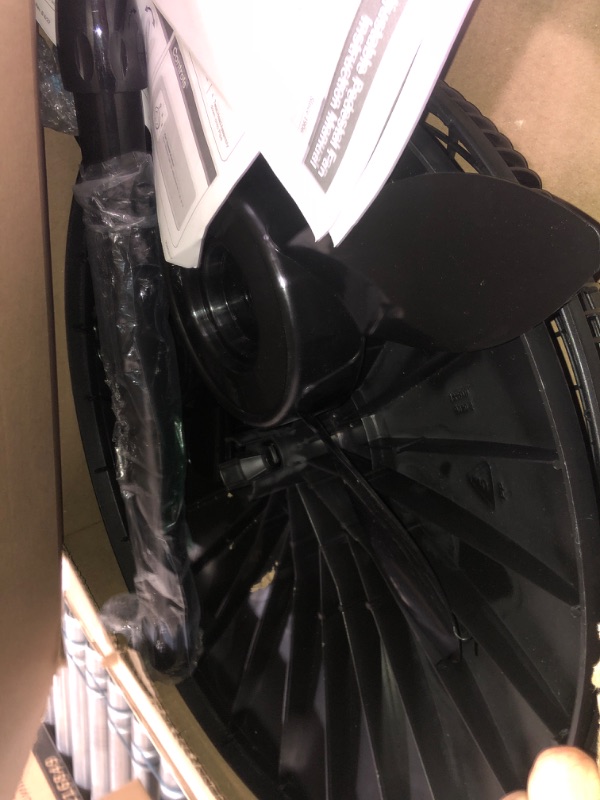 Photo 1 of ** PARTS ONLY ** Lasko Oscillating Pedestal Fan, Adjustable Height, 3 Speeds, for Bedroom, Living Room, Home Office and College Dorm Room, 18", Black, 1827