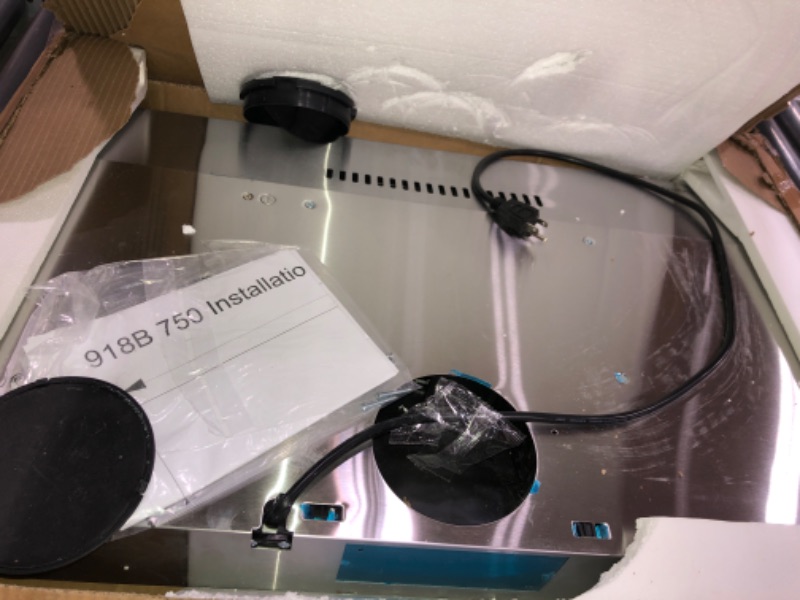 Photo 1 of (SEE NOTES) Under Cabinet Range Hood 30 inch Vent Hood for Kitchen with 3 Speed Exhaust Fan, Ducted and Ductless Convertible, Stainless Steel