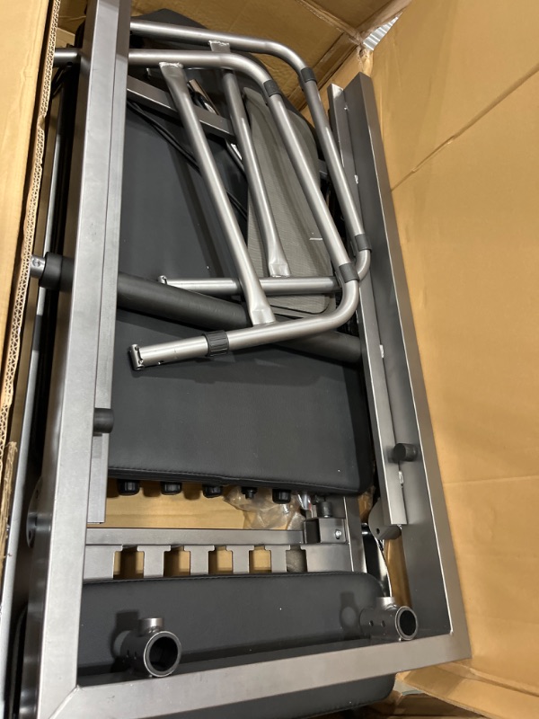 Photo 1 of ONETWOFIT Foldable Pilates Reformer for Home Gym, Pilates Equipment for Home Workouts Pilates Reformer Machine Max 440 lbs