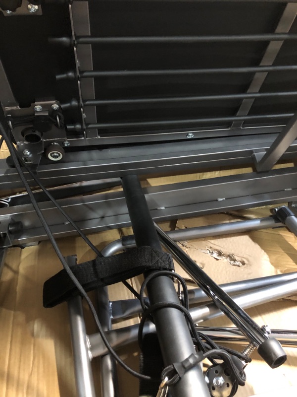 Photo 1 of ONETWOFIT Foldable Pilates Reformer for Home Gym, Pilates Equipment for Home Workouts Pilates Reformer Machine Max 440 lbs