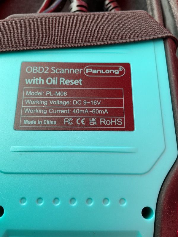 Photo 1 of Panlong OBD2 Scanner with Oil Reset Maintenance Interval Reset OBDII Diagnostic Tool Car Fault Code Reader Turn Off Service Light Check Engine Light