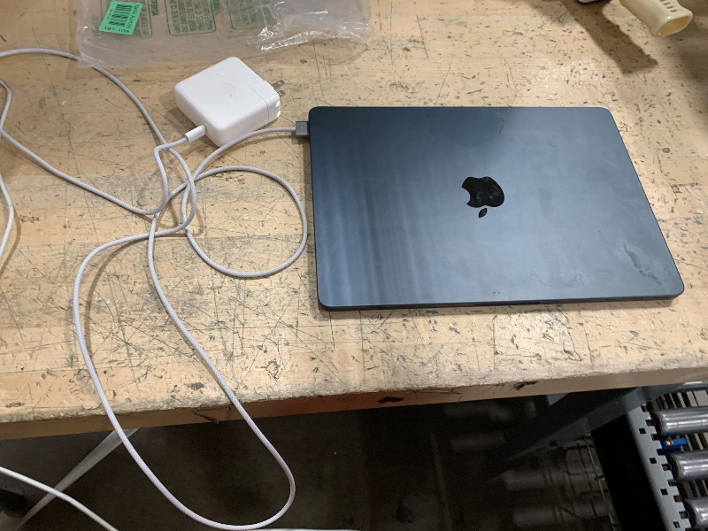 Photo 1 of Apple 2022 MacBook Air M2 Chip (13-inch, 8GB RAM, 256GB SSD Storage) (QWERTY English) Midnight (Renewed Premium)