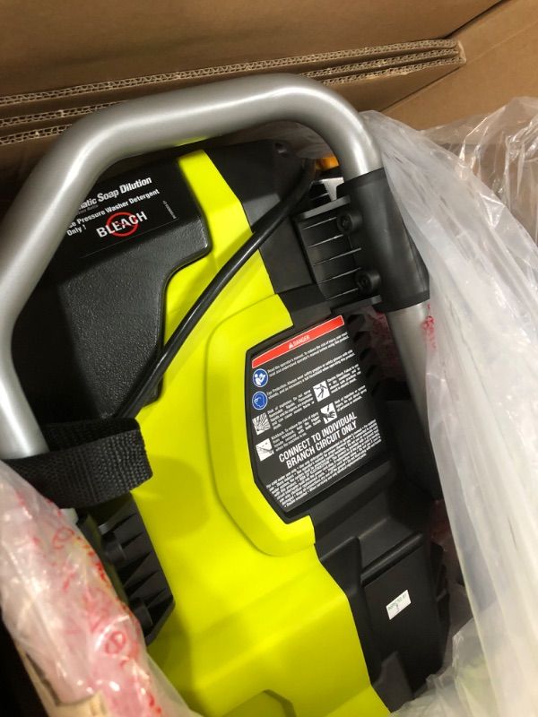 Photo 1 of ***PARTS ONLY**RYOBI 2000 PSI 1.2 GPM Cold Water Electric Pressure Washer