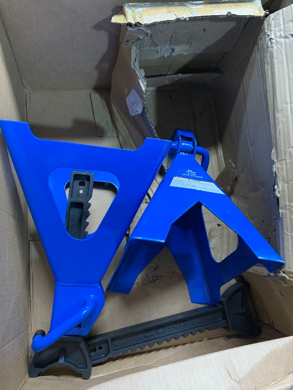 Photo 1 of 6 Ton (12,000 LBs) Automotive Jack Stands,Heavy Duty Steel Car Lifting Stand for Garages,Repair Shops,Adjustable Height 14.6"- 24",1 Pair