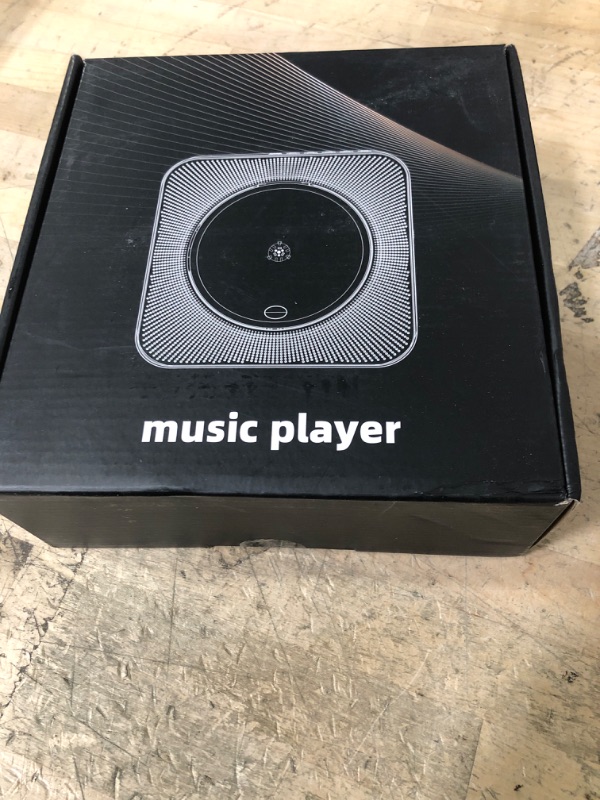 Photo 1 of Desktop Vertical CD Player with Speakers HiFi, Portable CD Players for Home, Bluetooth, Remote Control, LED Screen, FM Radio, U Disk, AUX Port, Compatible Formats, Wired, White, Gift