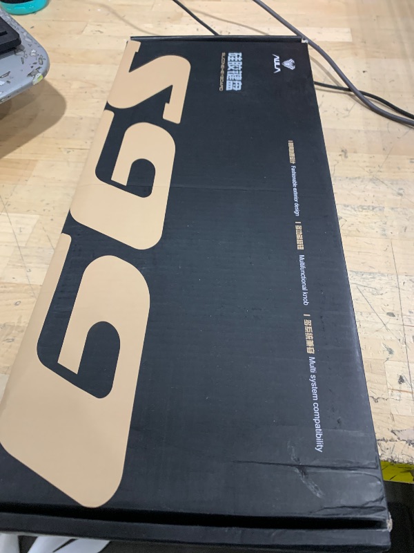 Photo 1 of AULA 99 Keys Gaming Keyboard, Tri-Mode Bluetooth/2.4GHz/USB-C Retro Creamy Color Keyboard with Number Pad RGB, Media Knob Custom Programmable Membrane Computer Keyboard for MAC Xbox PC Gamer - Blue