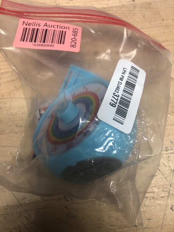 Photo 1 of Visual Timer for Kids, 60-Minute Countdown Timer for Classroom Office Kitchen, Desk Timer Kids Time Management Tools with Silent Operation, Pomodoro Timer Rainbow Pattern(Blue)