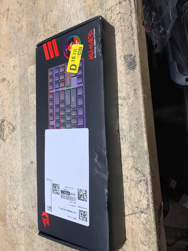 Photo 1 of Redragon K552 Mechanical Gaming Keyboard, LED Gaming Keyboard with Red Switches, 87 Full Anti-ghosting Keys, Unique Metal Rim for Windows Gaming PC - Black