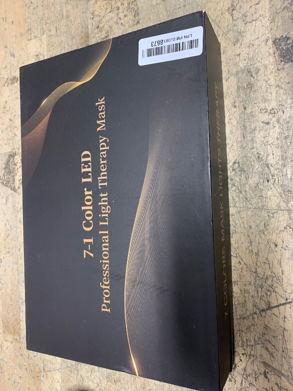 Photo 1 of SDKWDH Red Light Therapy for Face, 7 Colors LED Face Mask Light Therapy At Home, Led Face Mask Light Therapy, Black