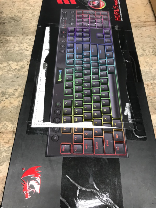 Photo 1 of Redragon K618 PRO 3-Mode Wireless RGB Mechanical Keyboard, BT/2.4Ghz/Wired Low Profile Win/Mac Gaming Keyboard w/Ultra-Thin Design, Dedicated Media Control & Linear Red Switch