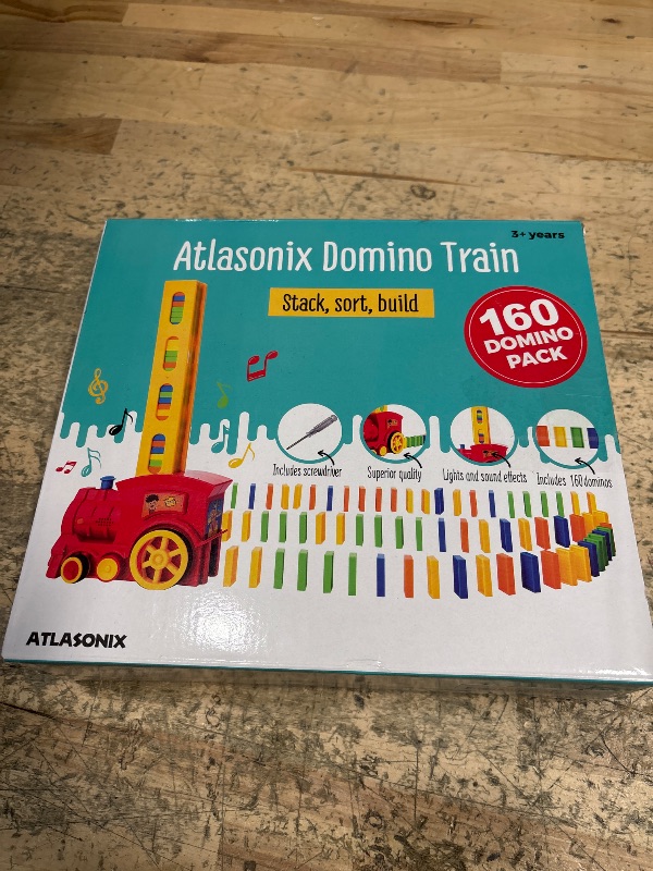 Photo 1 of 160 Domino Train for Kids - Dominos Rally Train Montessori Toys for Boys Girls 3-8, Toddler Set for 3-5 Year Olds - Fun Birthday Kindergarten Toy - Juegos de Tren y Dominó