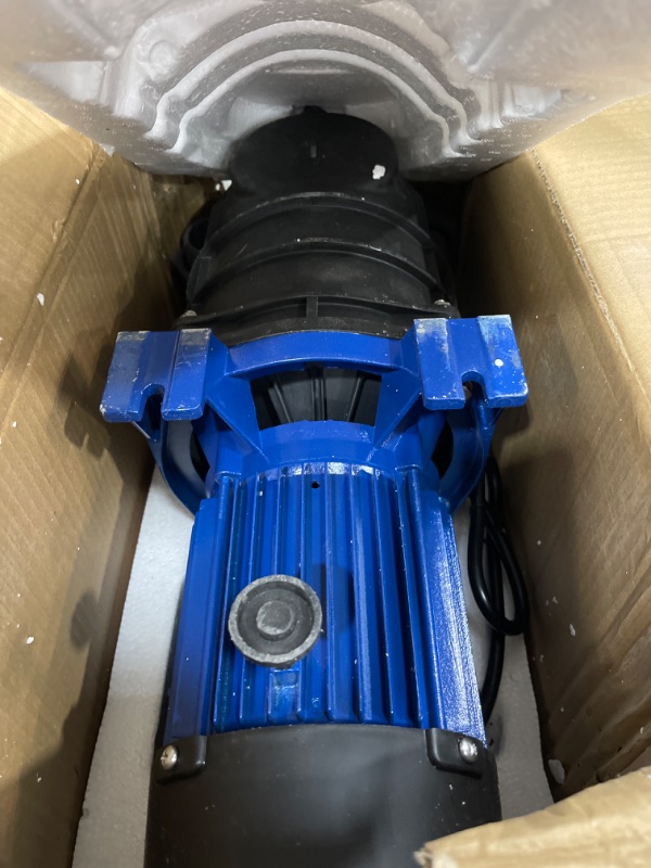 Photo 1 of 2HP In/Above Ground Pool Pump, 230V 8950GPH Pool Pump Single Speed, Powerful Self Primming Swimming Pool Pumps with Filter Basket