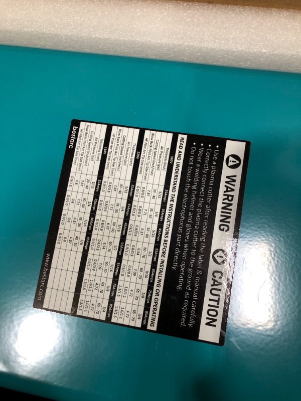 Photo 1 of bestarc Plasma Cutter, BTC800DP 9th Generation 80Amps Pilot Arc Plasma Cutter Machine,Adopt [Air Sensor Technology] Dual Voltage 110/220V Plasma Cutting Machine (BTC800DP 9GEN 110/220V)