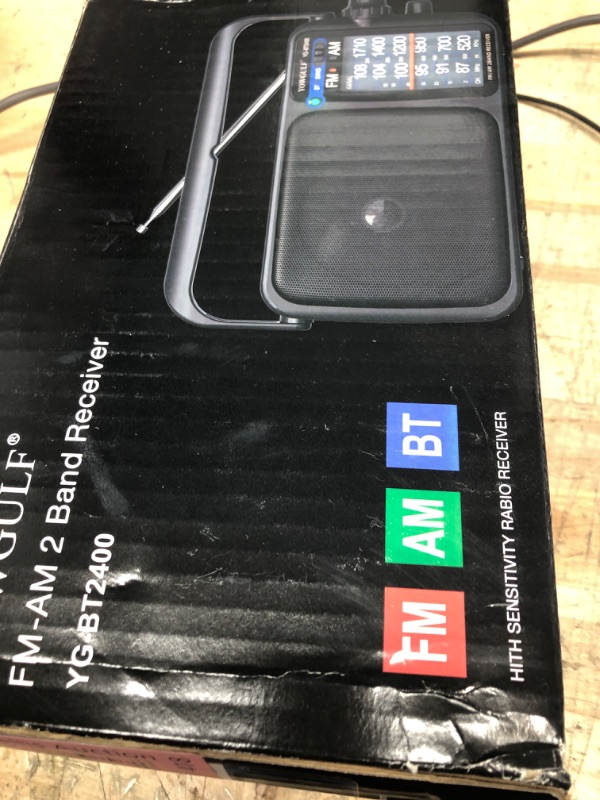 Photo 1 of YOWGULF AM FM Radio with Best Reception,Bluetooth Portable AM FM Transistor Radio,Battery Operated Radio or AC Power,Large Dial,Headphone Jack, Gifts for Seniors Elderly