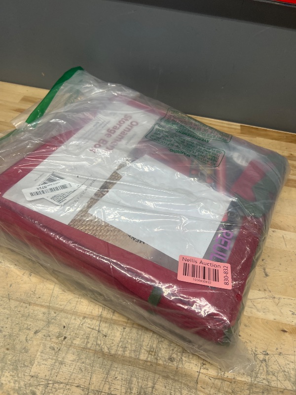 Photo 1 of 128 Ornament Storage Box – Adjustable Dividers, Stackable Holiday Ornament Organizer with Lid, Durable Fabric Bin for Christmas Decorations – Reinforced Handles, Dustproof & Space-Saving Design