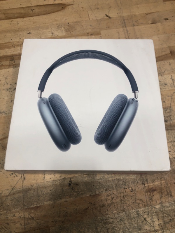Photo 1 of Apple AirPods Max Wireless Over-Ear Headphones, Pro-Level Active Noise Cancellation, Transparency Mode, Personalized Spatial Audio, USB-C Charging, Bluetooth Headphones for iPhone - Blue