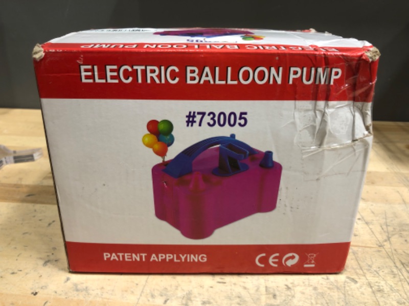 Photo 1 of  Electric Portable Dual Nozzle Balloon Blower Pump Inflation for Decoration, Party, Sport [110V~120V, 600W,