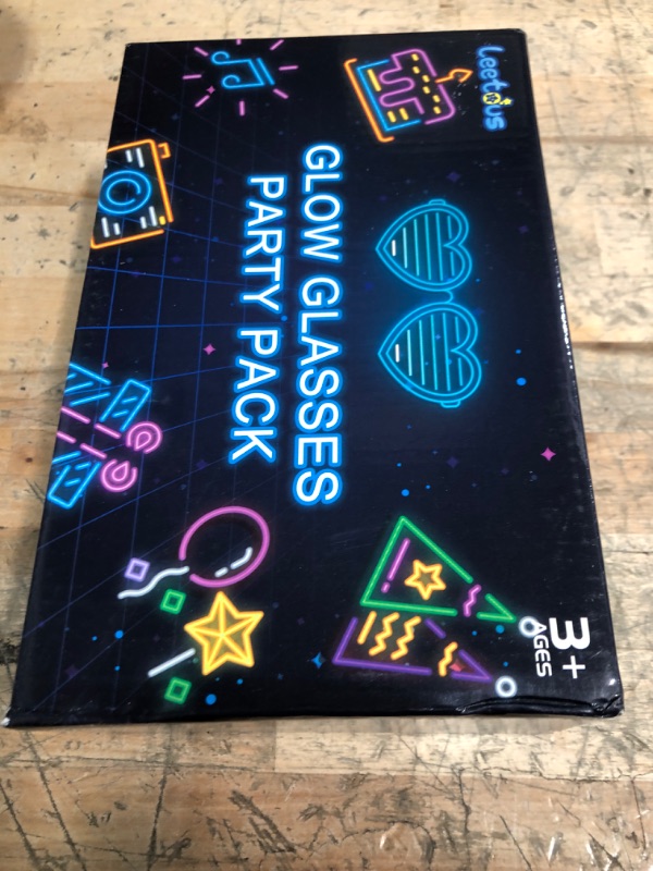 Photo 1 of 12 Pack Glow Glasses Toys Gifts with 40 Glow Sticks & Connectors (for 12 Glow Heart Glasses & 16 Bracelets), Easter Neon Light Up Party Favor Supplies for Birthday Wedding Camping Dance (kids&Adults)